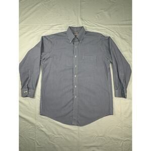 Brooks Brothers Men’s Dress Shirt 15.5-32 Blue Non Iron Cotton Traditional Fit